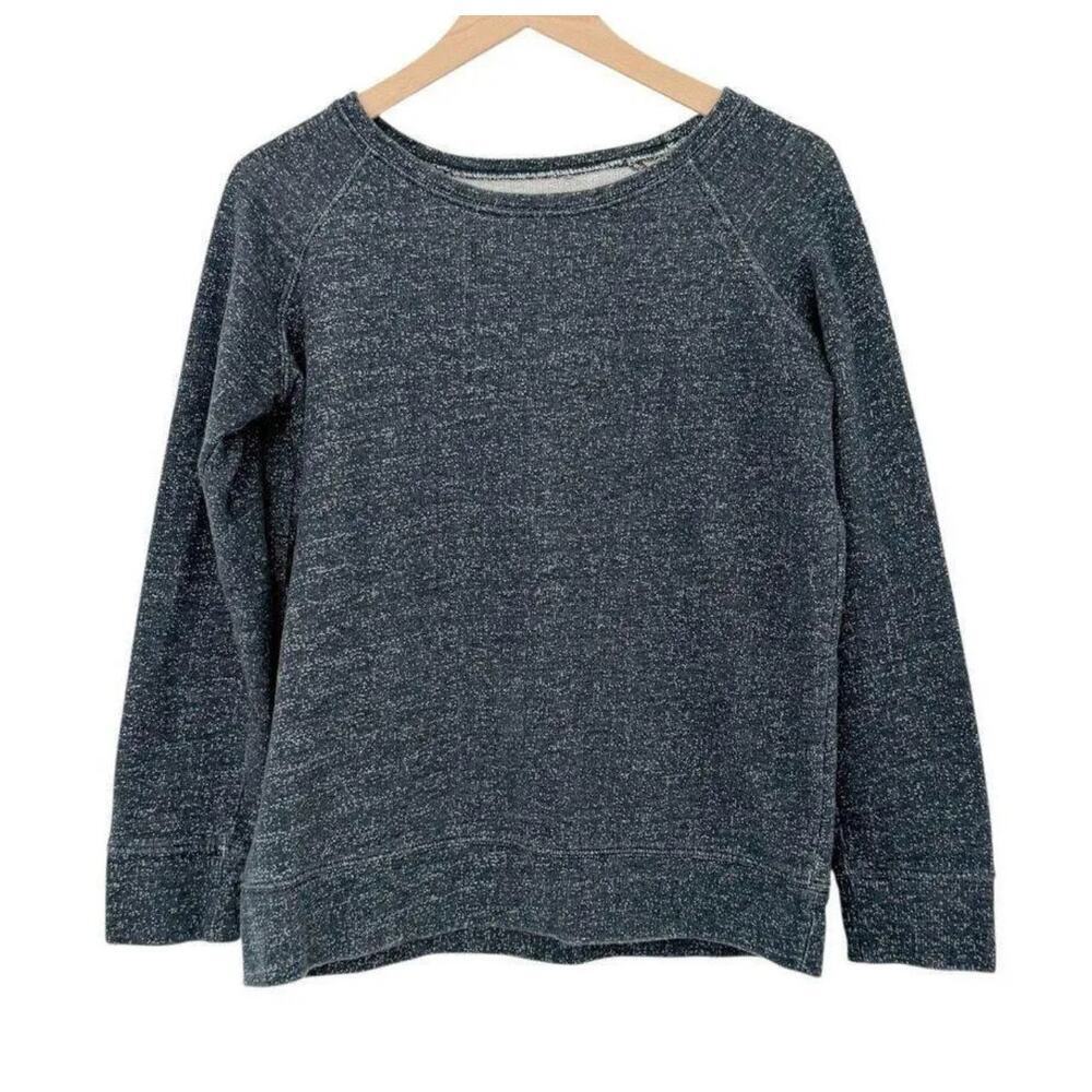 Pact Crewneck Organic Cotton Sweater Mens Medium Heather Blue Casual Sustainable